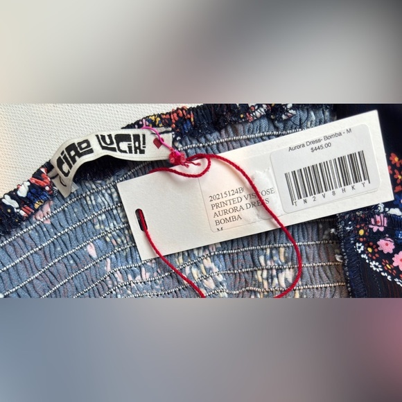 $445 Ciao Lucia Aurora Dress in Bomba Print Midi Dress M Floral Paisley halter - Picture 8 of 10